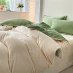 Light green+Beige white