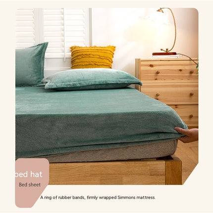 Housse de Couette en Flanelle Housse de Couette en Flanelle Ensemble de literie Queen Size 4 pièces Ensemble de Housse de Couette Chaude d'hiver en Flanelle de Luxe avec Fermeture à glissière 2