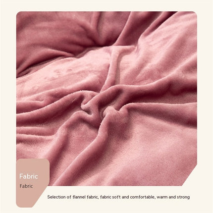 Flannel  Comforter Cover Flannel Duvet Cover Queen Size-Bedding Set 4 Pieces Luxury Flannel Winter Warm Bedding Duvet Cover Set With Zipper  3