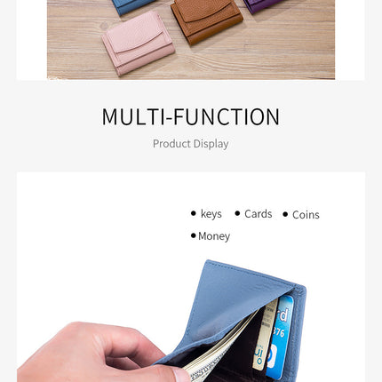 Women's Small Wallet Card Holder Wallet Coin Purse Slim Credit Card Holder, Foldable Short Wallet Coin Pouch