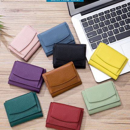 Women's Small Wallet Card Holder Wallet Coin Purse Slim Credit Card Holder, Foldable Short Wallet Coin Pouch