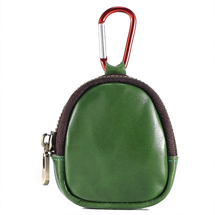 Genuine Leather Coin Pouch Keychain, Genuine Leather Mini Belt Pouch, Coin Organizer, Coin Clip, Unisex Genuine Leather Zipper Pouch