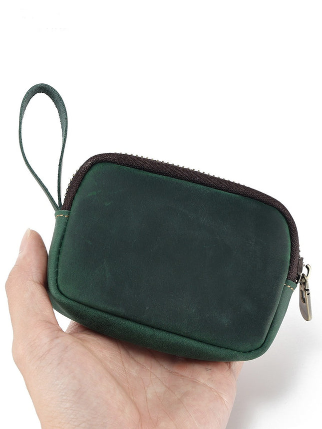 Herren- und Damen-Geldbörse, Mini-Geldbörse, Reißverschluss-Armband-Geldbörse, Münzfach, Kopfhörer-Organizer-Tasche