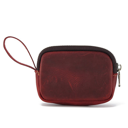 Men's and Women's Wallet, Mini Coin Purse, Zipper Wristlet Wallet Coin Pouch Headphone Organizer Bag