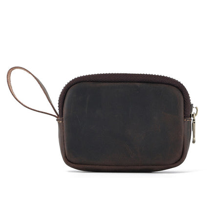 Men's and Women's Wallet, Mini Coin Purse, Zipper Wristlet Wallet Coin Pouch Headphone Organizer Bag