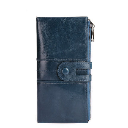 Women's Wallet Leather Phone Case Leather Case Long Credit Card Holder Minimalist Coin Purse Large Capacity Zipper Clutch