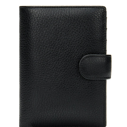 Men's wallet, RFID genuine leather wallet wallet wallet, double fold ultra-thin multi slot wallet, short men's wallet