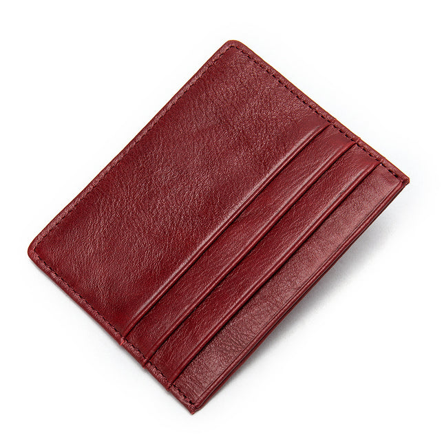 Universal credit card holder, ultra-thin ID card holder, leather card holder for men and women's wallets, minimalist business card holder
