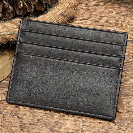 Universal credit card holder, ultra-thin ID card holder, leather card holder for men and women's wallets, minimalist business card holder