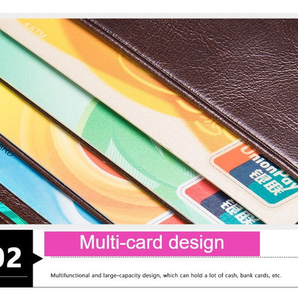Men's Classic Wallet, RFID Blocking, Coin Pocket Bifold Wallet, Leather Casual Fashion Short Money Clip