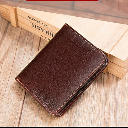 Men's Classic Wallet, RFID Blocking, Coin Pocket Bifold Wallet, Leather Casual Fashion Short Money Clip