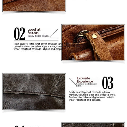 Chest Bag Genuine Leather Men Shoulder Messenger Belt Bags Casual Waist Packs Fanny Pack for Phone Pouch Travel Vintage