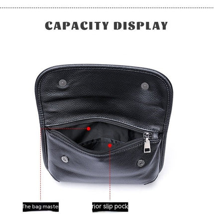 Herren Umhängetasche Mode Flap Reisetasche Business Kleine Herrentasche, Vintage Schulter Umhängetasche Herren Ledertasche