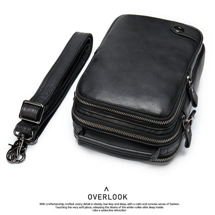 Kleine Herren-Umhängetasche aus Leder, Business-Handy-Umhängetasche, Umhängetasche, Geldbörse, Seitentasche, Tragetasche, Handtasche, Reisetasche