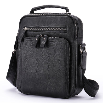 sac à bandoulière à rabat vintage, sac messager en cuir. Sac à bandoulière pour iPad en cuir Crazy Horse, sac à dos décontracté en cuir robuste