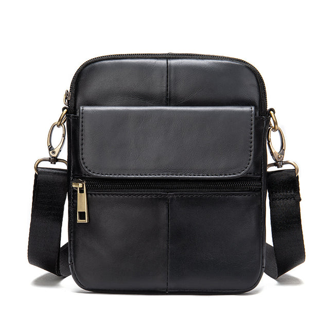Leder-Umhängetasche, Messenger-Handtasche für Herren, Outdoor-Reisen, Business, Umhängetasche, Handy-Geldbörse, Geldbörse, Tasche, lässiger Tagesrucksack