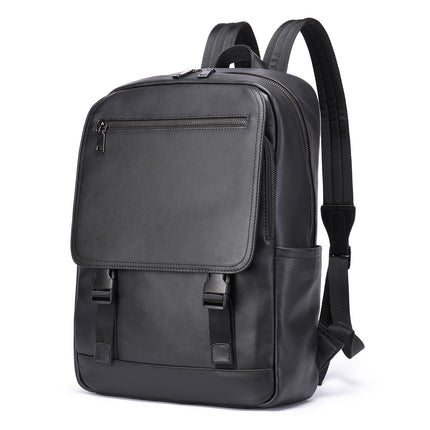 Sac à bandoulière pour hommes d'affaires sac à dos en cuir véritable pour hommes en plein air en peau de vache sac à dos d'ordinateur marée, sacs à dos pour hommes