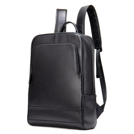 Sac à bandoulière pour hommes d'affaires sac à dos en cuir véritable pour hommes en plein air en peau de vache sac à dos d'ordinateur marée, sacs à dos pour hommes