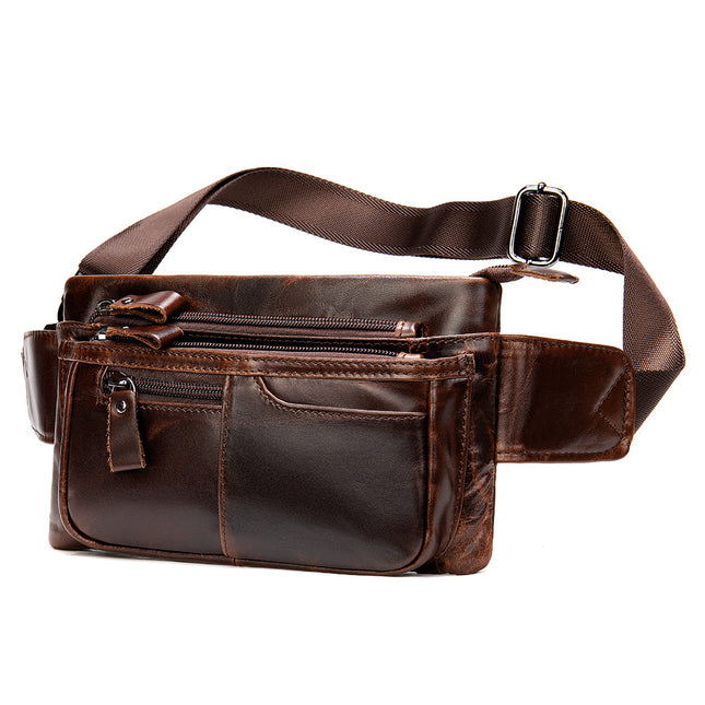 Fanny Pack For Men, Multi-Layer Waist Bag With Zipper Pockets For Enjoy Sports Traveling Workout Casual Hands-Free Crossbody Bags