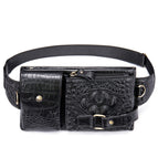 Motif crocodile noir