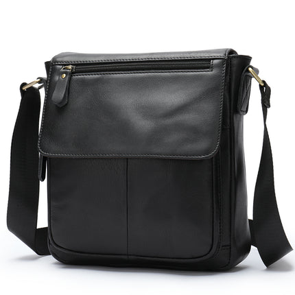 Sac pour hommes en cuir véritable sac à bandoulière tête en cuir de vachette sac casual couverture hommes sac à bandoulière