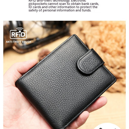 Wallets Men Anti-Theft RFID Blocking Bifold Leather Wallet Head Layer Cowhide Wallet Money Cards Coin Organiser Purse For Men