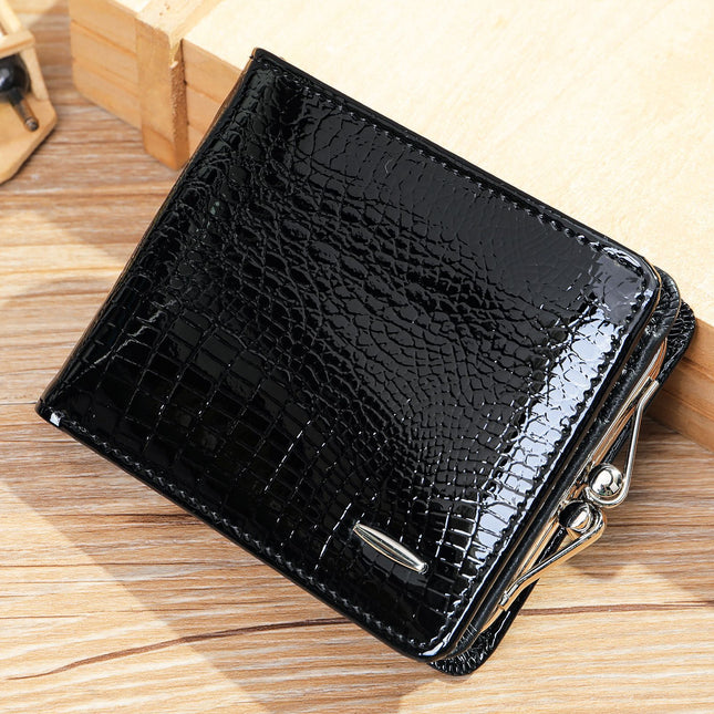 Womens Wallet Small Ladies Compact Bifold Leather Vintage Coin Purse With Cash Pocket Card Holder Coin Pouch
