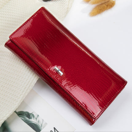Womens Wallets Leather Long Wallet for Phone Organizer Ladies Travel Purse Folding Clutch Card Holder Purse Coin Purse