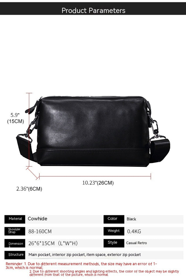 Genuine Leather Wristlet Clutch Wallet Purses Small Crossbody Bags Shoulder Handbag for Men Zipper Genuine Leather Wallet