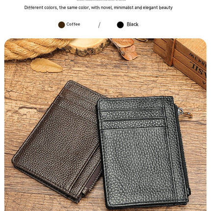 Womens Slim Credit Card Holder Mini Front Pocket Wallet Coin Purse Zipper Coin Pouch Small Wallets for Women Zipper ID Card Holder