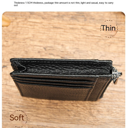 Womens Slim Credit Card Holder Mini Front Pocket Wallet Coin Purse Zipper Coin Pouch Small Wallets for Women Zipper ID Card Holder