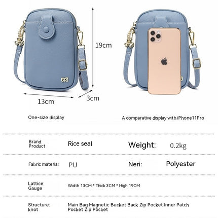 Petit sac à bandoulière pour femmes, portefeuille pour téléphone portable, mini sac à bandoulière, portefeuille à fermeture éclair, petite centaine fraîche avec petit sac