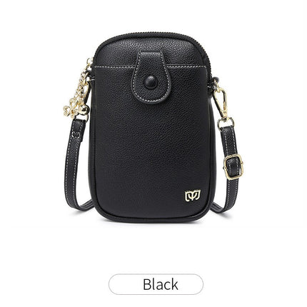 Petit sac à bandoulière pour femmes, portefeuille pour téléphone portable, mini sac à bandoulière, portefeuille à fermeture éclair, petite centaine fraîche avec petit sac