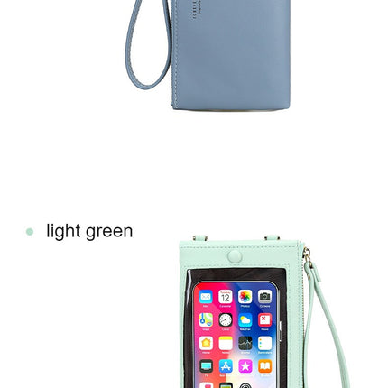Women's touch screen cell phone bag, small crossbody purse wallet with credit card slots, touch screen cell phone bag