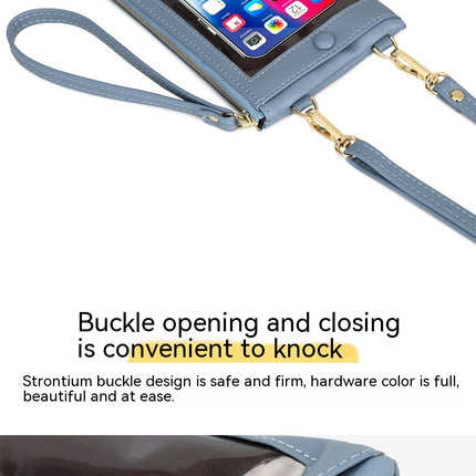 Women's touch screen cell phone bag, small crossbody purse wallet with credit card slots, touch screen cell phone bag