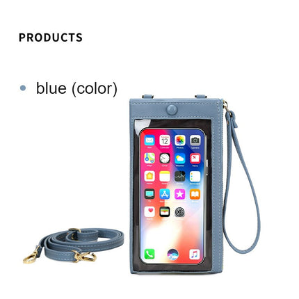 Women's touch screen cell phone bag, small crossbody purse wallet with credit card slots, touch screen cell phone bag