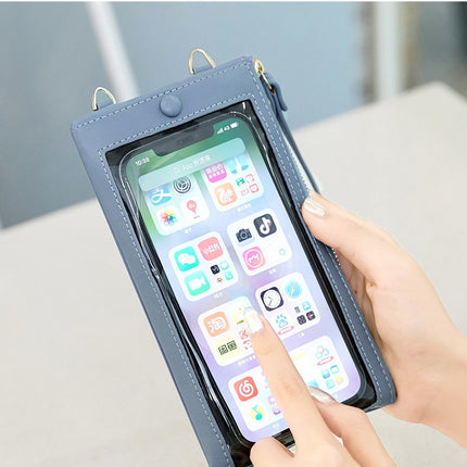 Women's touch screen cell phone bag, small crossbody purse wallet with credit card slots, touch screen cell phone bag