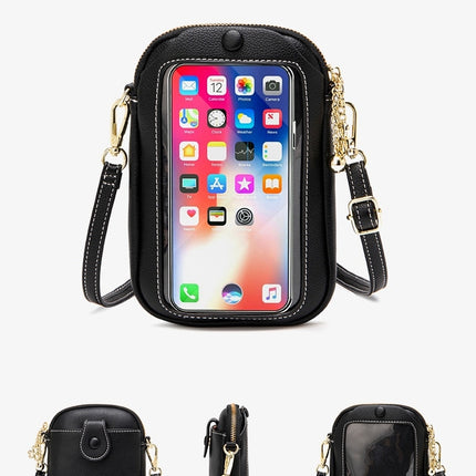 Touch Screen Small Bag Women Mini Shoulder Crossbody Bag Women Bag Touch Screen Mobile Phone Bag Female