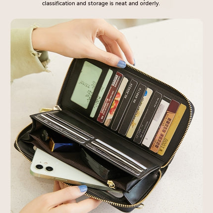 Touch Screen Cell Phone Bag with Adjustable Strap Women's Casual RFID Anti-theft Brush Card Bag Transparent Cell Phone Bag