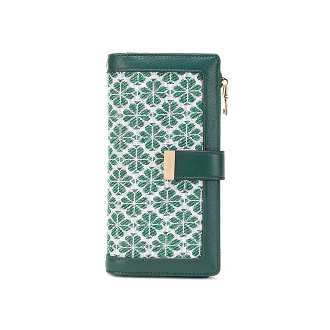 RFID Card Holder Wallet PU Leather Women's Wallet Long Clutch Large Bifold Capacity Wallet Large Travel Bag
