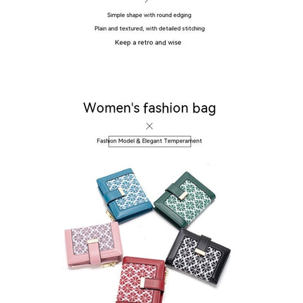 Women's Wallet Small Bifold Leather Short Women's Wallet with Zipper Coin Purse Card Cash Holder with ID Windows