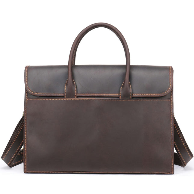 Men's Genuine Leather Bag Computer Bag Large Capacity Handbag Business Bbriefcase Men's Bag