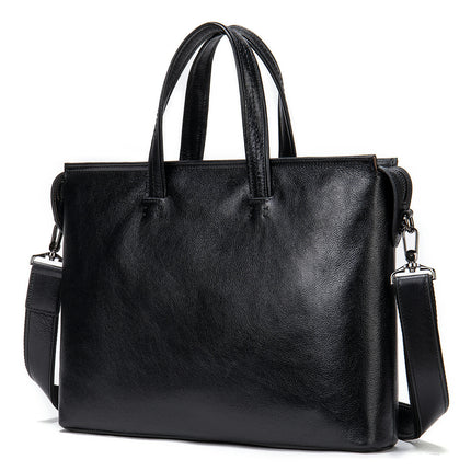 Genuine Leather Briefcases for Men Messenger Bag for Men Computer Bag Retro Waterproof Handbag