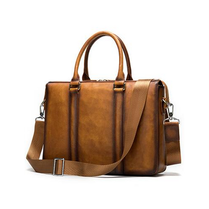Genuine Leather Briefcases for Men Messenger Bag for Men Computer Bag Retro Waterproof Handbag