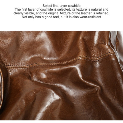 Retro Genuine Leather Bag Business Handbag Men's Shoulder Briefcase Men's Computer Bag