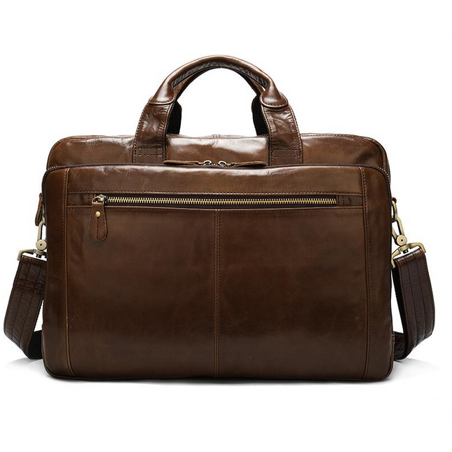 Retro Genuine Leather Bag Business Handbag Men's Shoulder Briefcase Men's Computer Bag