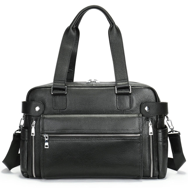 Genuine Leather Briefcase Laptop Messenger Bags for Men Office School College Briefcase Satchel Bag
