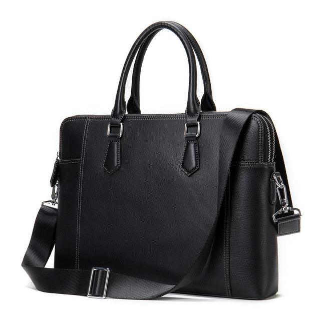 Men's Genuine Leather Briefcase Laptop Case Business Travel Work Messenger Shoulder Bag Handbag