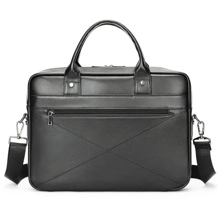 Herrentasche aus echtem Leder, Business-Büro, Computer-Dokumentenhandtasche, Herren-Business-Aktentasche