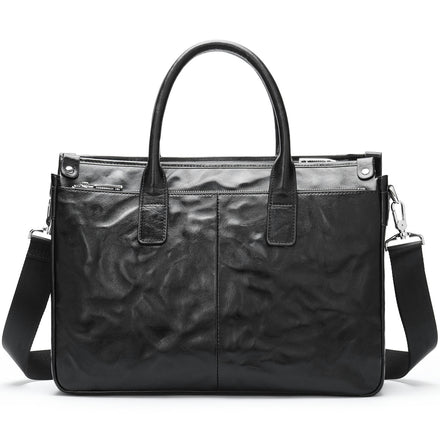 Handtasche Rindsleder Herren Schultertasche Computertasche Große Kapazität Umhängetasche Echtleder Aktentasche